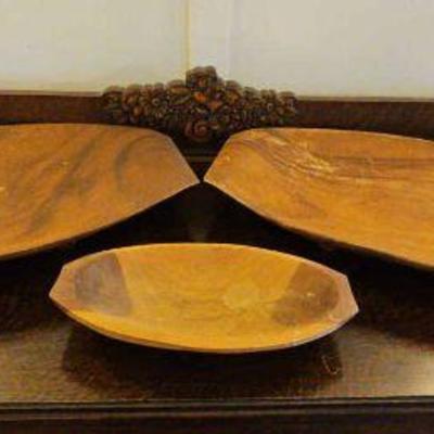TTT300-Set Of Ovalish Serving Trays