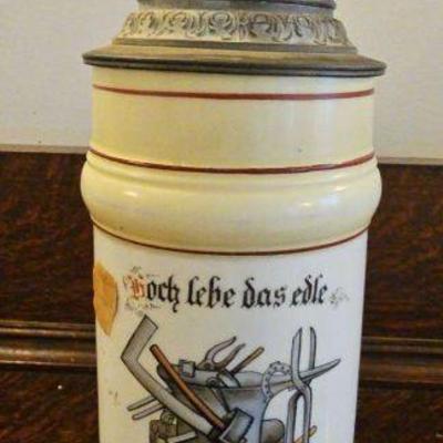 TTT207-Cool Collectible Vintage Looking Lithophane Beer Stein
