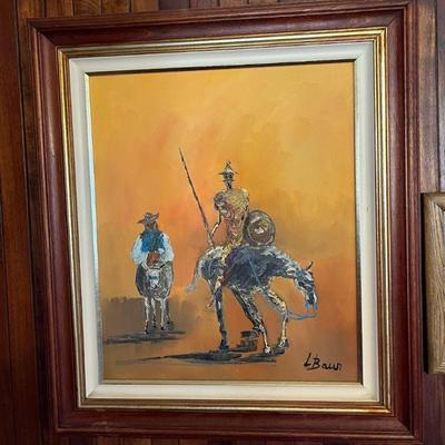 TTT023 Framed Original Painting on Canvas