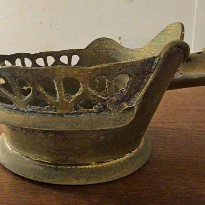 TTT396-Vintage Possibly Before Early 1900's Chinese Pan Silk Iron