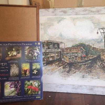 TTT255 Original Painting On Board Hanapepei Kauai