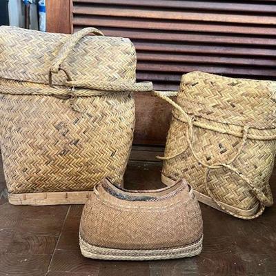 TTT442- Woven Philippine Basket Bags