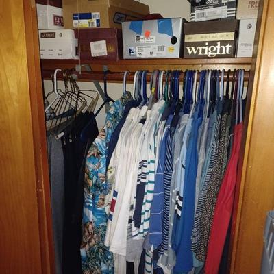 mens size m-l; suits 44L; shoes size 11