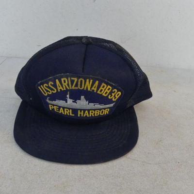 Vintage USS Arizona BB 39 Pearl Harbor Cap