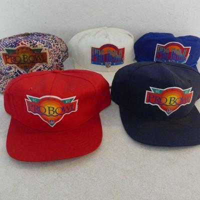 Vintage 1990s Pro Bowl Hawaii Caps - 5 in All