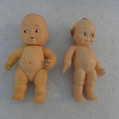 Vintage 1960s Kewpie by Rose O'Neill Hard Plastic and Uneeda Vinyl/Rubber Baby Dolls