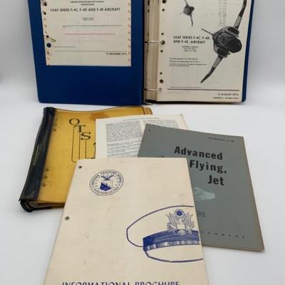 Vintage US Air Force Pilot Training & Officer Candidate School Manuals