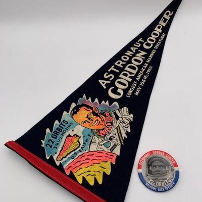 Vintage Pennant & Button – Gordon Cunningham