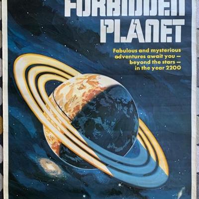 EXTRA LARGE "Forbidden Planet" Theatre Poster - Vintage