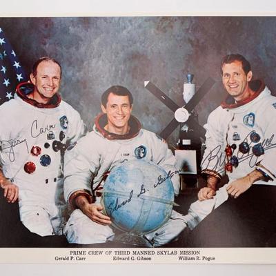 3rd Skylab Manned Mission Photo - Astronaut Signed: Carr/Gibson/Pogue