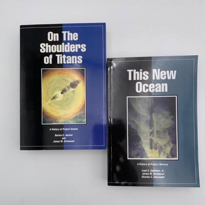 Books: THIS NEW OCEAN/ON THE SHOULDERS OF TITANS - NASA History Series