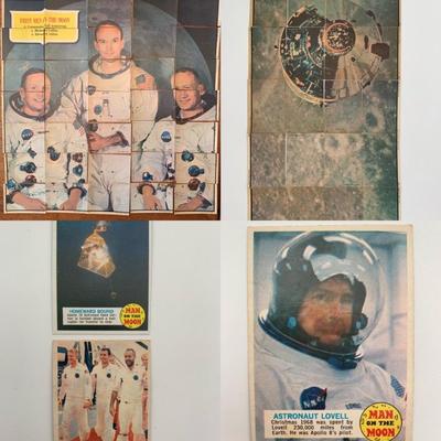 Topps Man On The Moon Cards - Complete - All 55 Cards - 1969