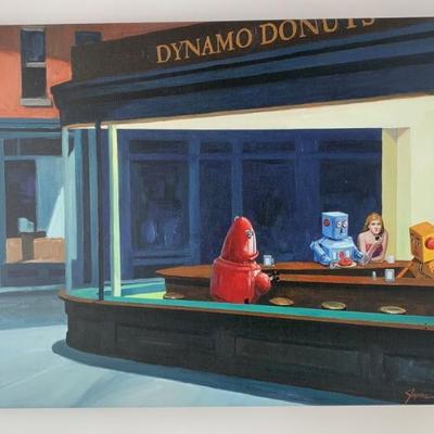 Art - "Robo Hawks" Canvas Print - Eric Joyner