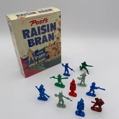 Vintage Captain Video Pair - Cereal Box & Premium Spacemen