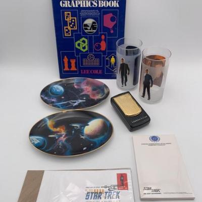 Star Trek Novelty Bundle - Stickers/Glasses/Garage Opener/Plates +