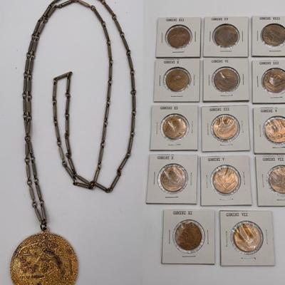 Commemorative Coins/Necklace - Glendinning & Tortolani