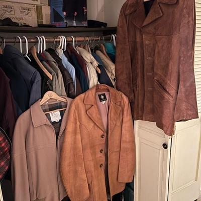 Quality Mens Jackets and Coats, including genuine leather, London Fog, Golden Bear California, and jackets made in Hungary 