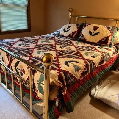 Brass bed
