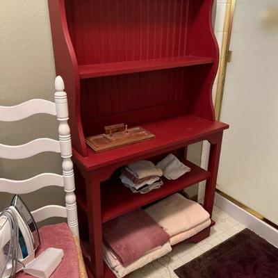 Handmade red shelf