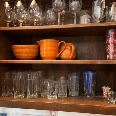 Glassware, pottery