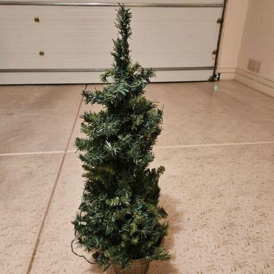 Lighted Christmas tree