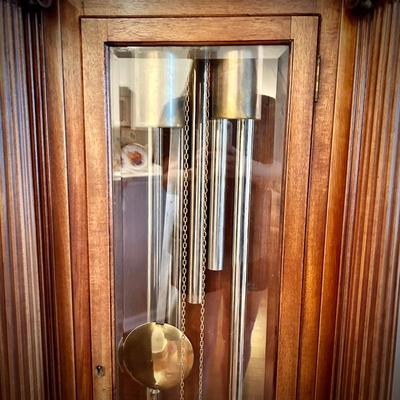 Antique 8-foot Harrington grandfather clock with chimes - from church in NY