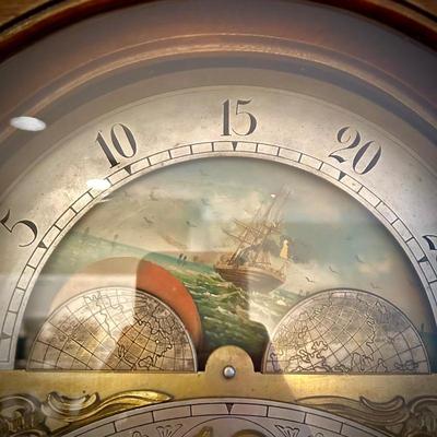 Antique 8-foot Harrington grandfather clock with chimes - from church in NY