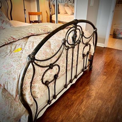 Queen-size iron bed with Serenity mattress