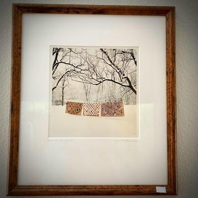 Signed and framed Bill Coleman Amish photograph