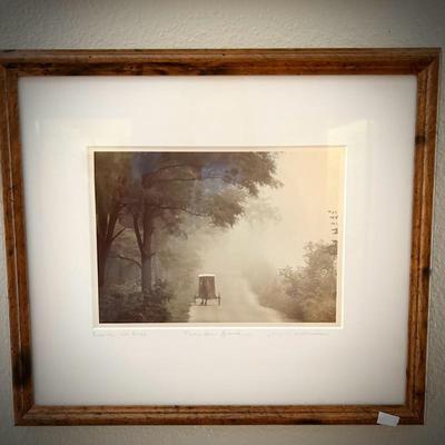Signed and framed Bill Coleman Amish photograph