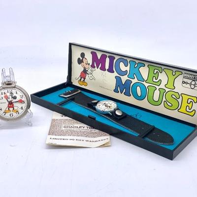 2 Bradley Time Mickey Mouse watches, 