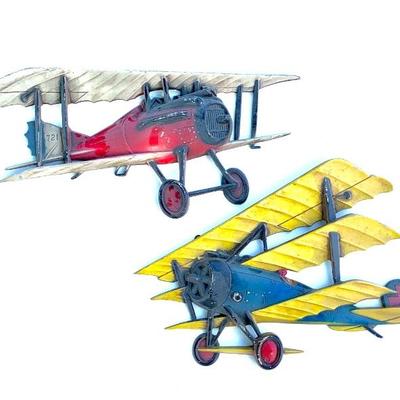 2 Sexton airplane wall plaques