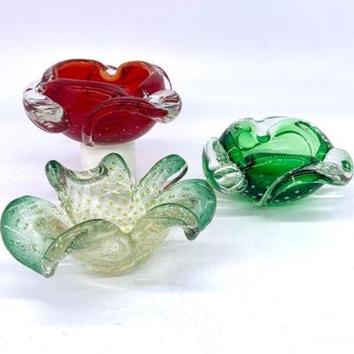 Mid century  Murano ashtrays