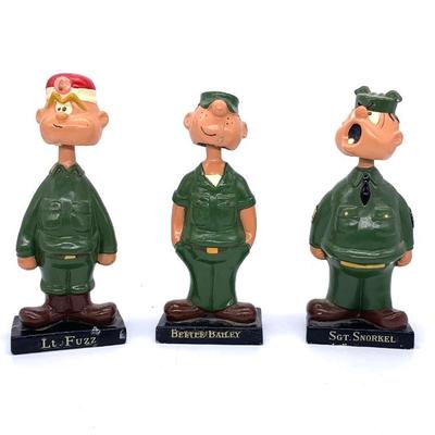 Vtg. Beetle Bailey bobble heads 