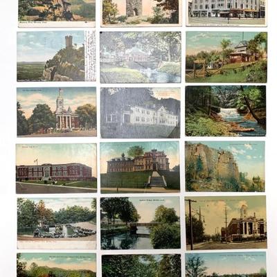 Meriden views - postcards.  Other  views in collection include Hartford, Waterbury, etc