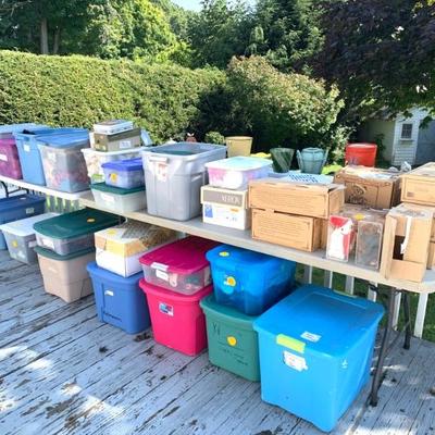 Bins full of Boyd’s Bears w/ tags and related material. This will be offered as one wholesale lot on Friday.