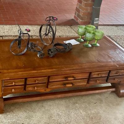 Large coffee table with drawers