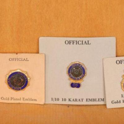 Gold filled American Legion pins
