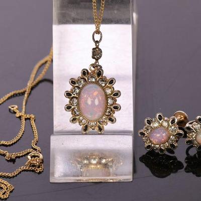 Necklace and earrings