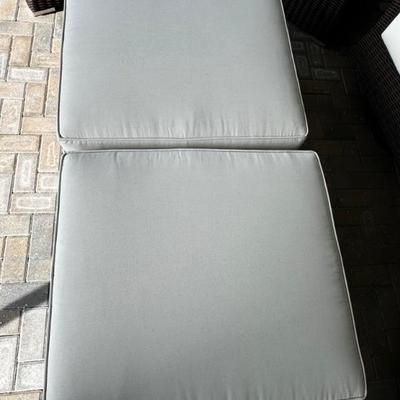 There are 2 ottomans left. Original price $175 each. At 60% off they will be $70 each plus tax. They are in beautiful condition