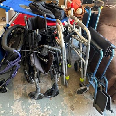wheelchair, walkers, crutches