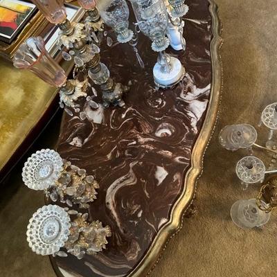 marble top coffee table