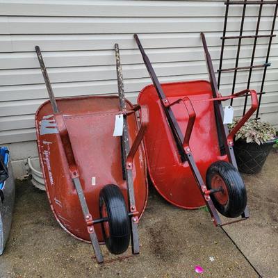 2 wheelbarrows 