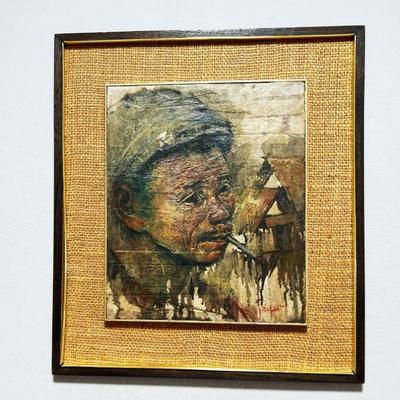PRAYAT PONGDAM 1934-2014 original signed oil painting Thailand