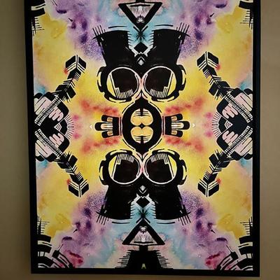 Signed Printon canvas by local artist