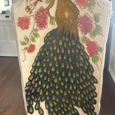 Intricate peacock design 
