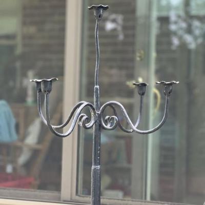 Wrought Iron floor candelabra $200