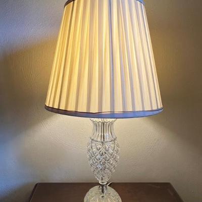 Cut glass crystal lamps $80 pair