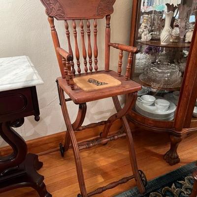 Victorian highchair/Walker $120