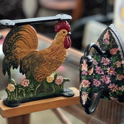 Rooster $9
Sad iron $12